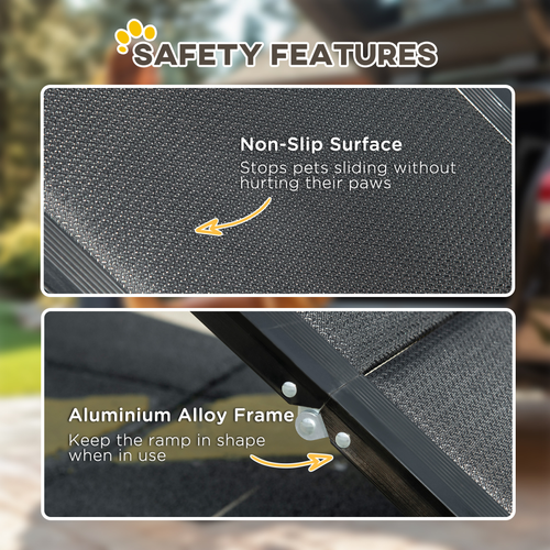 Premium Foldable Dog Ramp – Safe, Easy Access for Every Adventure for XL Dogs Non-Slip Surface, Portable Car Pet Ramp