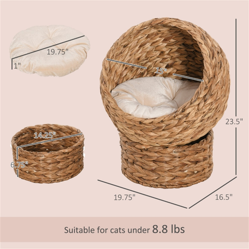 Premium Wicker Cat Bed / Cat House