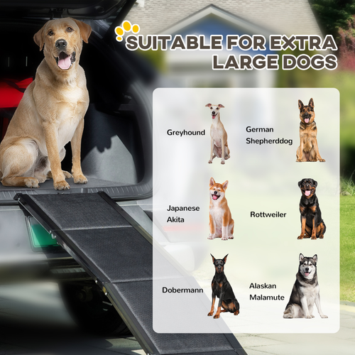 Premium Foldable Dog Ramp – Safe, Easy Access for Every Adventure for XL Dogs Non-Slip Surface, Portable Car Pet Ramp